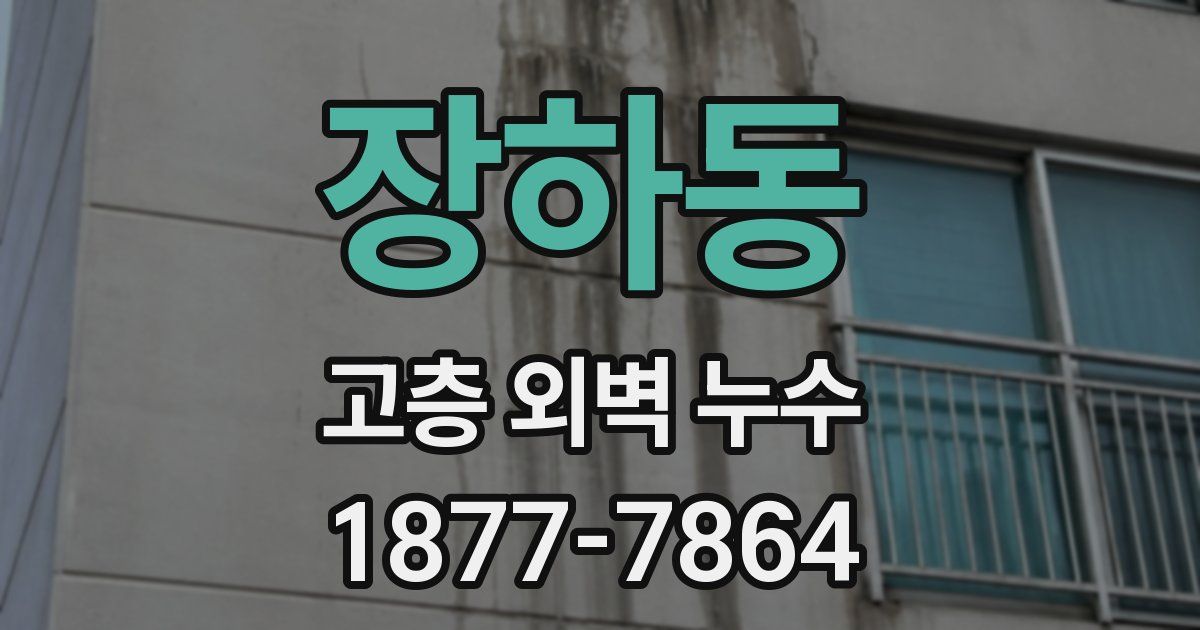 장하동 고층 외벽 누수