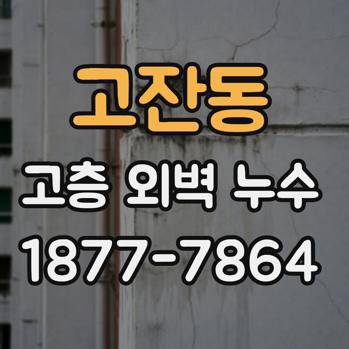 고잔동 고층 외벽 누수