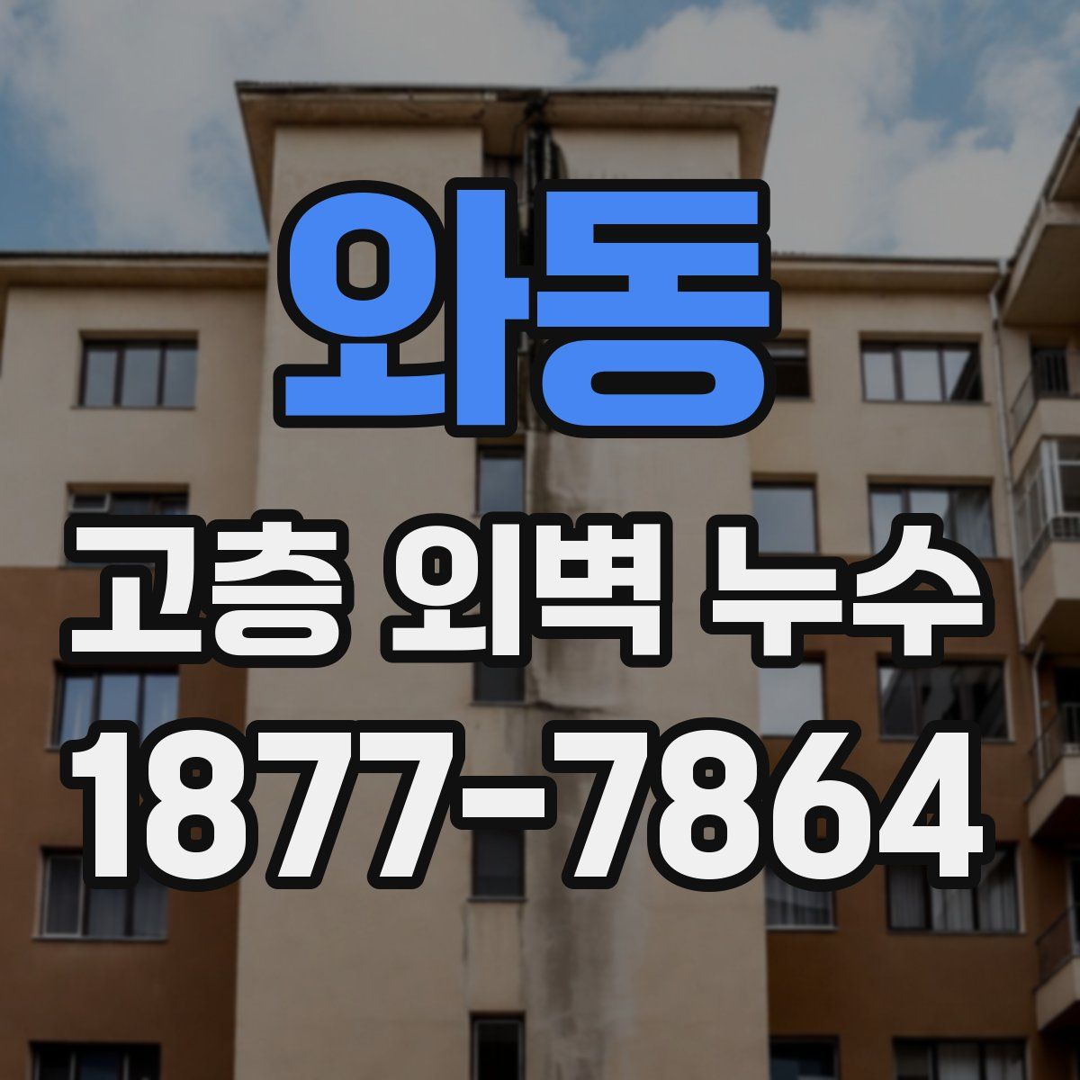 와동 고층 외벽 누수