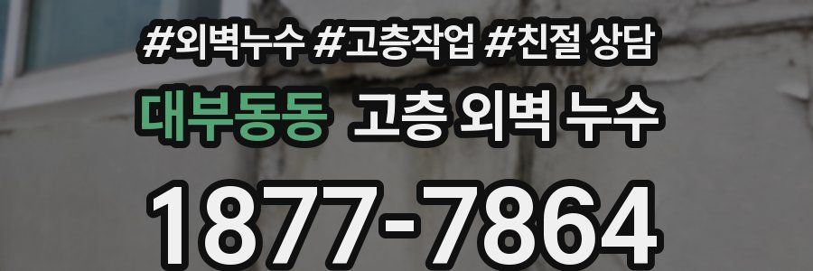 대부동동 고층 외벽 누수