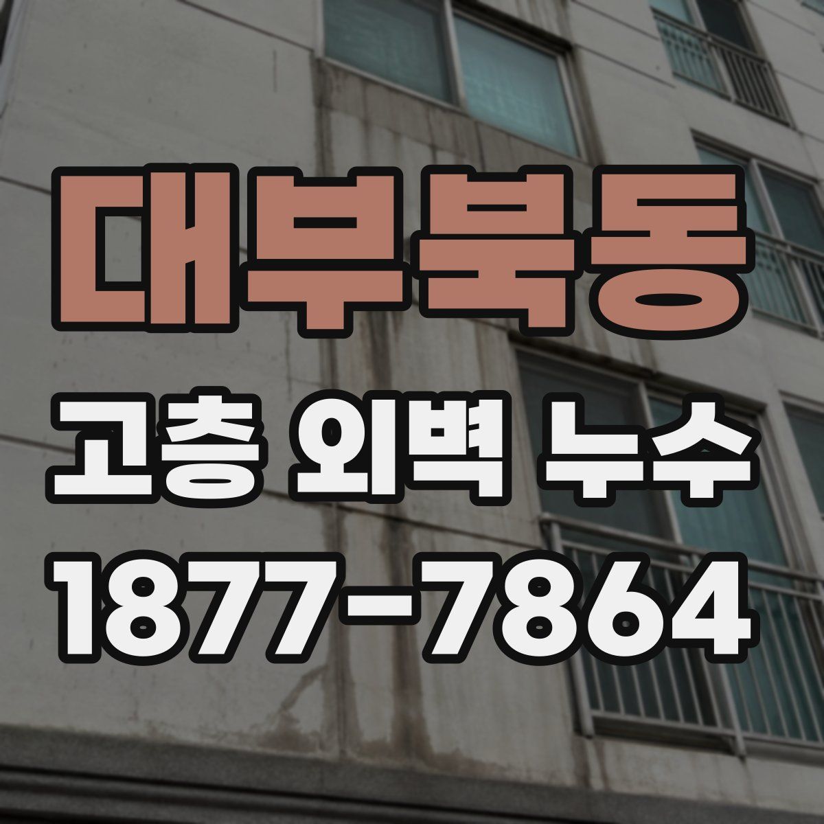 대부북동 고층 외벽 누수