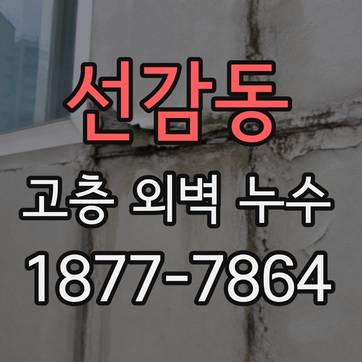 선감동 고층 외벽 누수 관련 민원 대응 시 알아둘 점