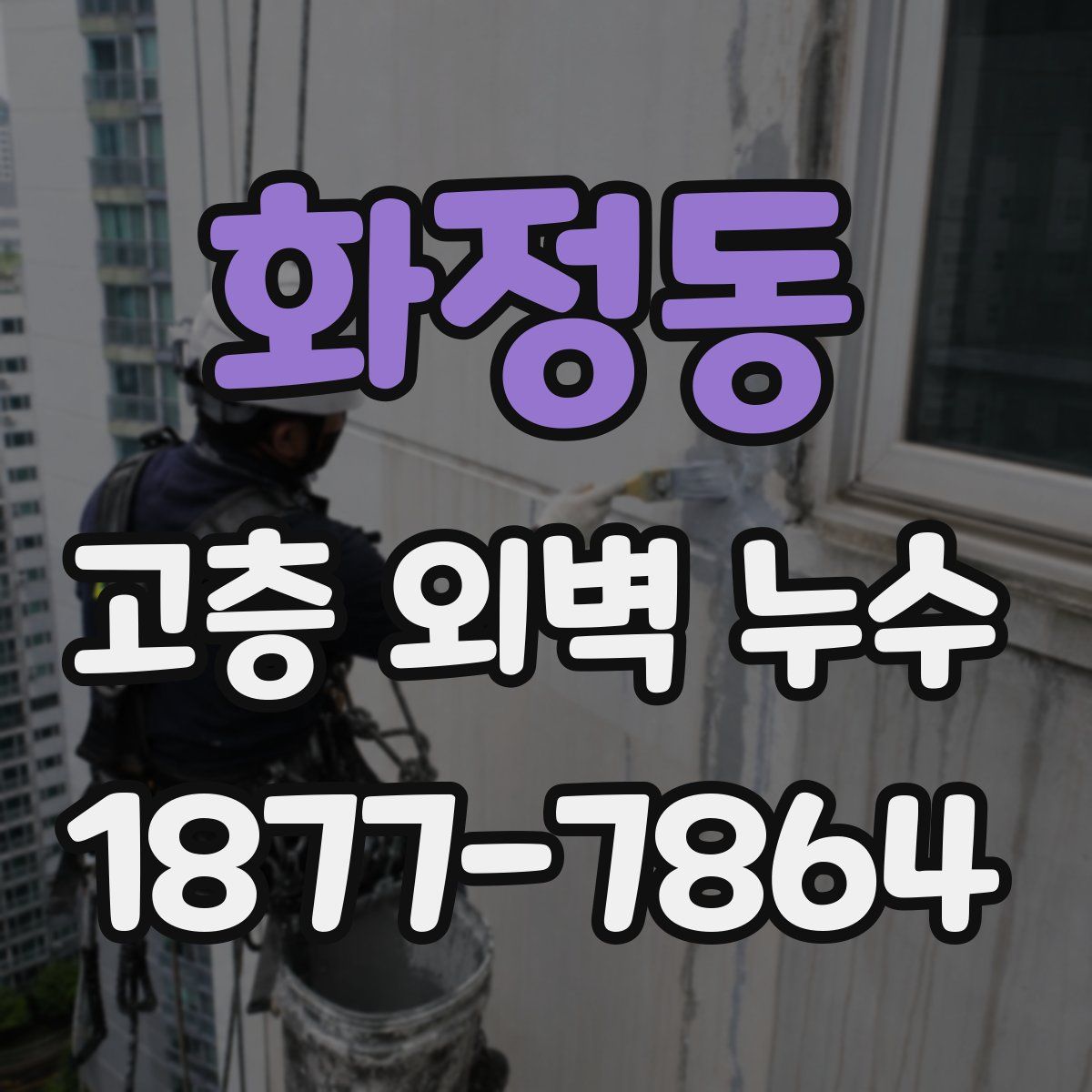 화정동 고층 외벽 누수
