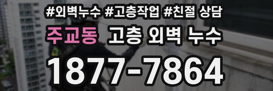 주교동 고층 외벽 누수
