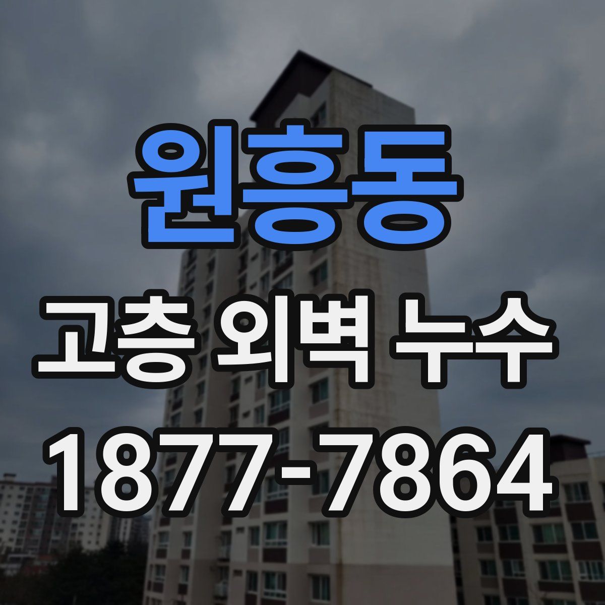 원흥동 고층 외벽 누수