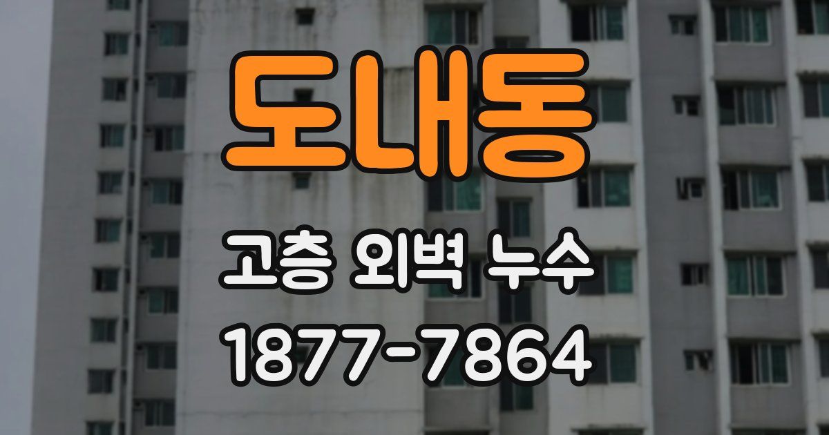 도내동 고층 외벽 누수