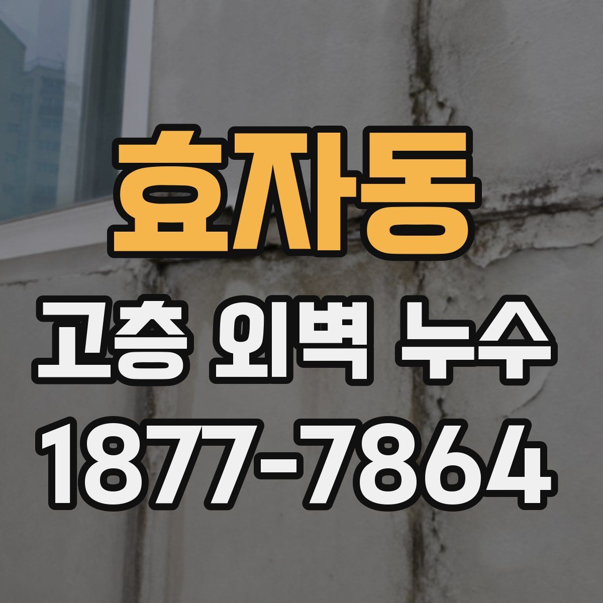 효자동 고층 외벽 누수