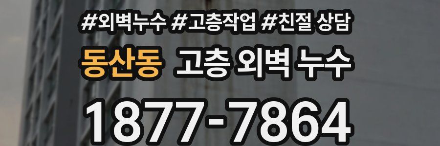 동산동 고층 외벽 누수