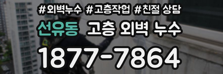 선유동 고층 외벽 누수