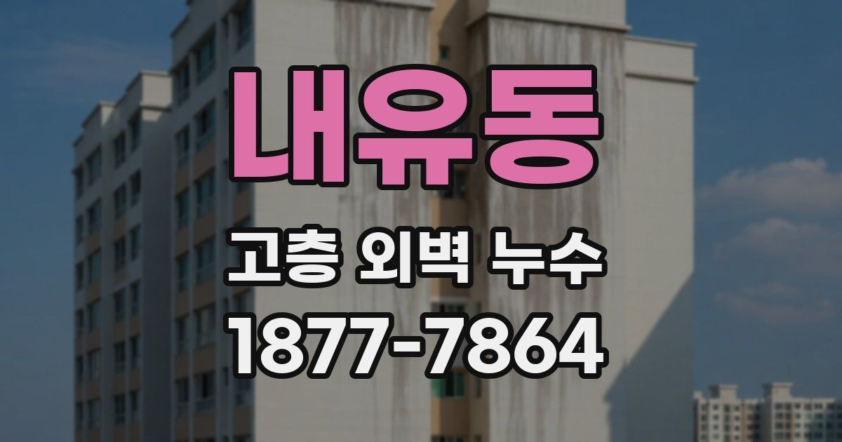 내유동 고층 외벽 누수