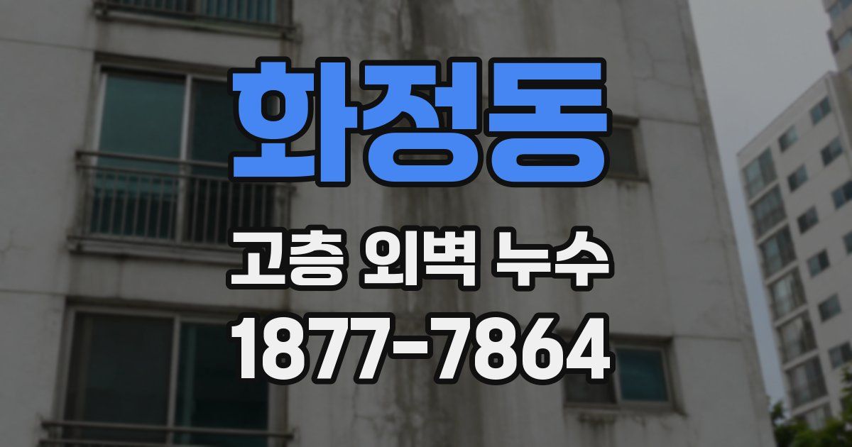 화정동 고층 외벽 누수