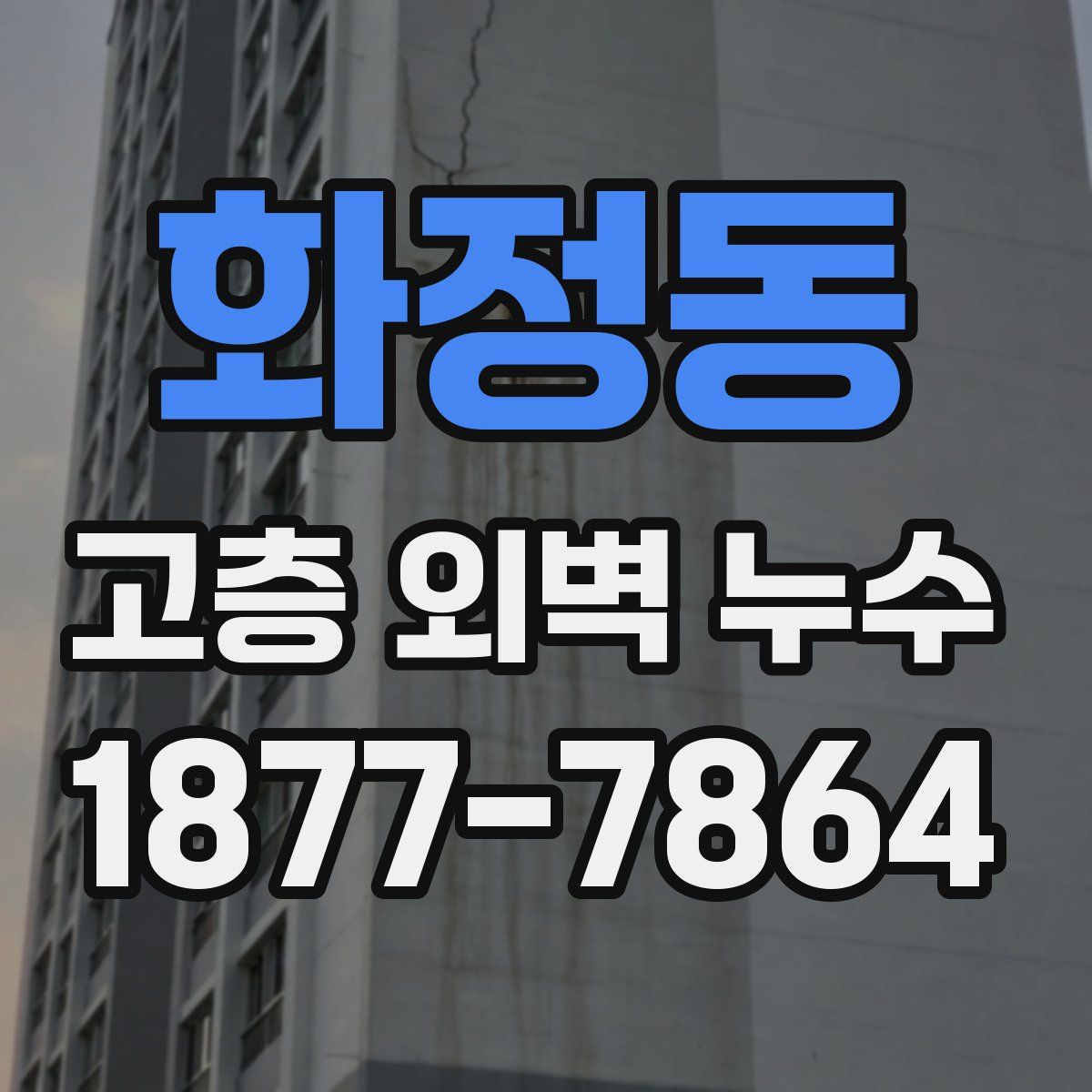 화정동 고층 외벽 누수