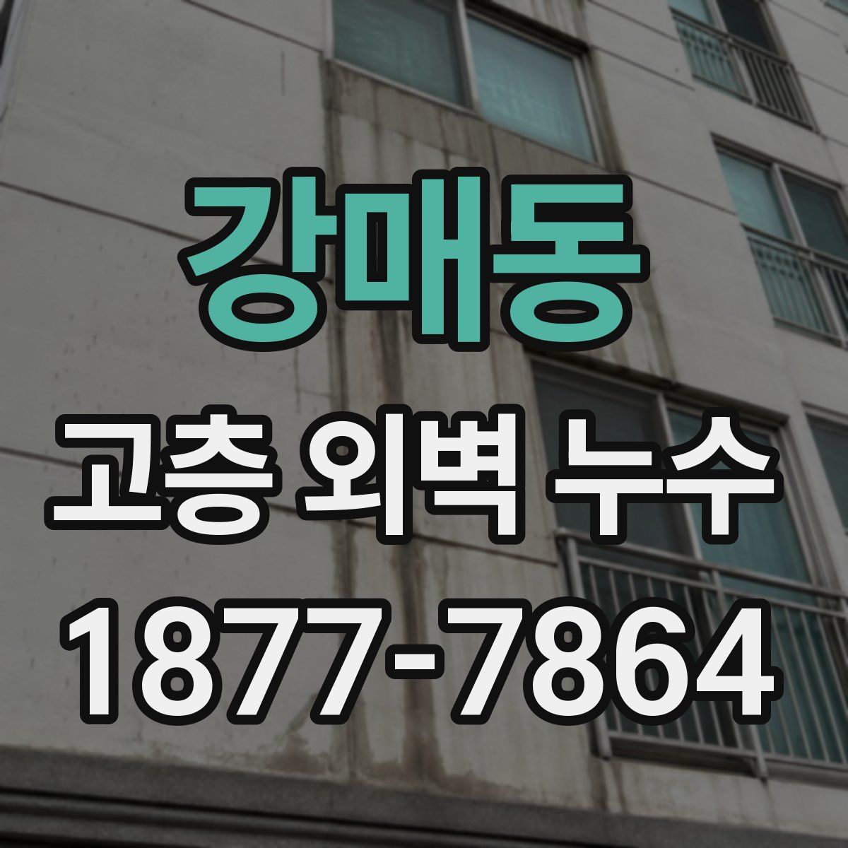강매동 고층 외벽 누수