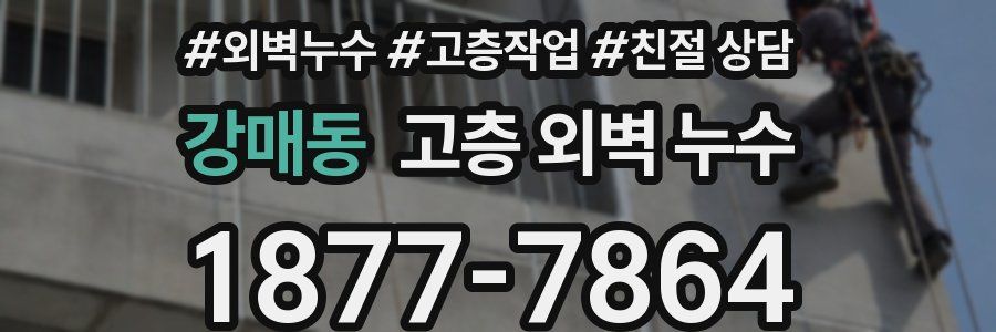 강매동 고층 외벽 누수