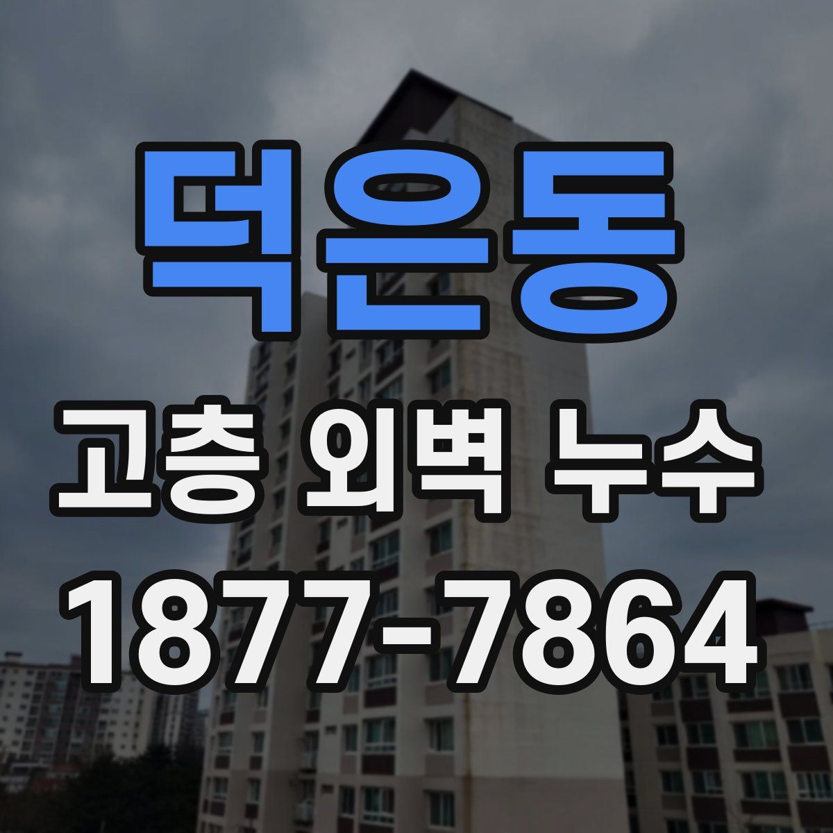 덕은동 고층 외벽 누수