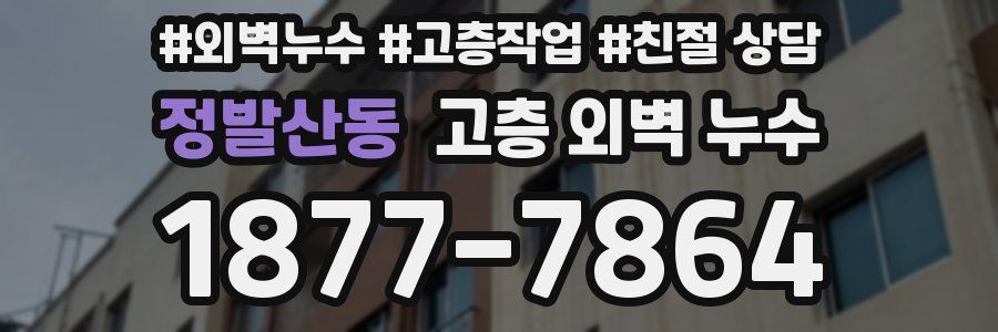 정발산동 고층 외벽 누수