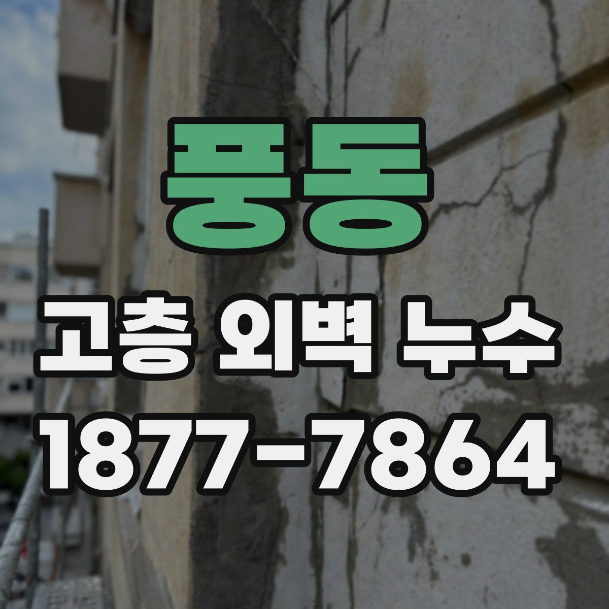 풍동 고층 외벽 누수