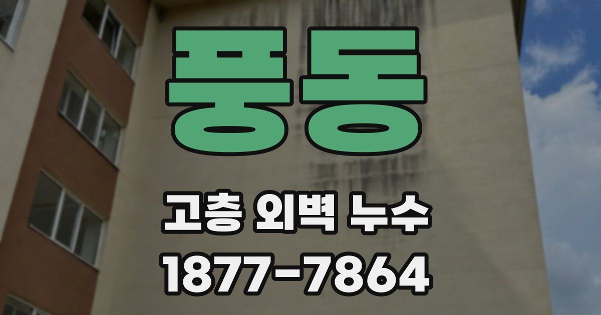 풍동 고층 외벽 누수
