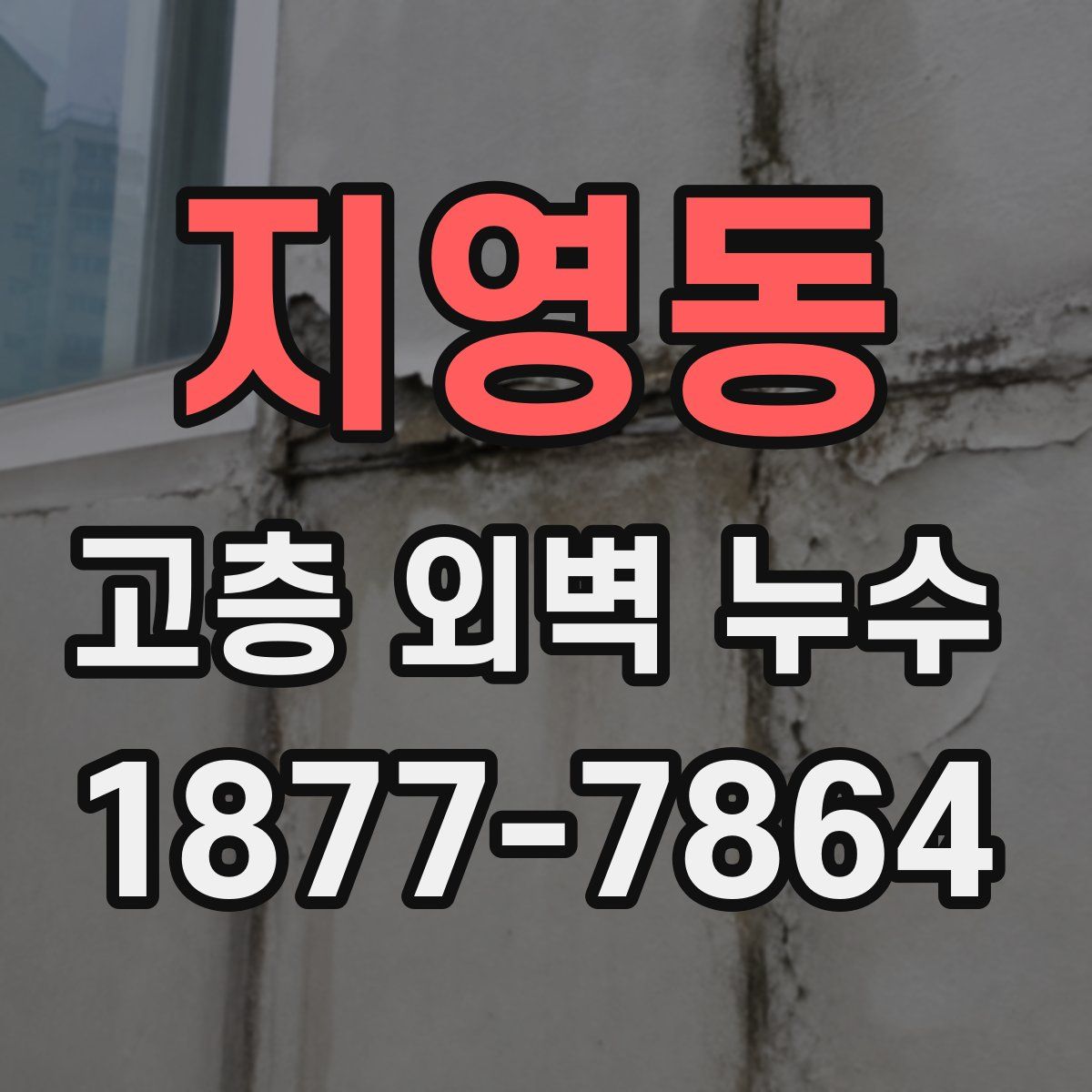 지영동 고층 외벽 누수