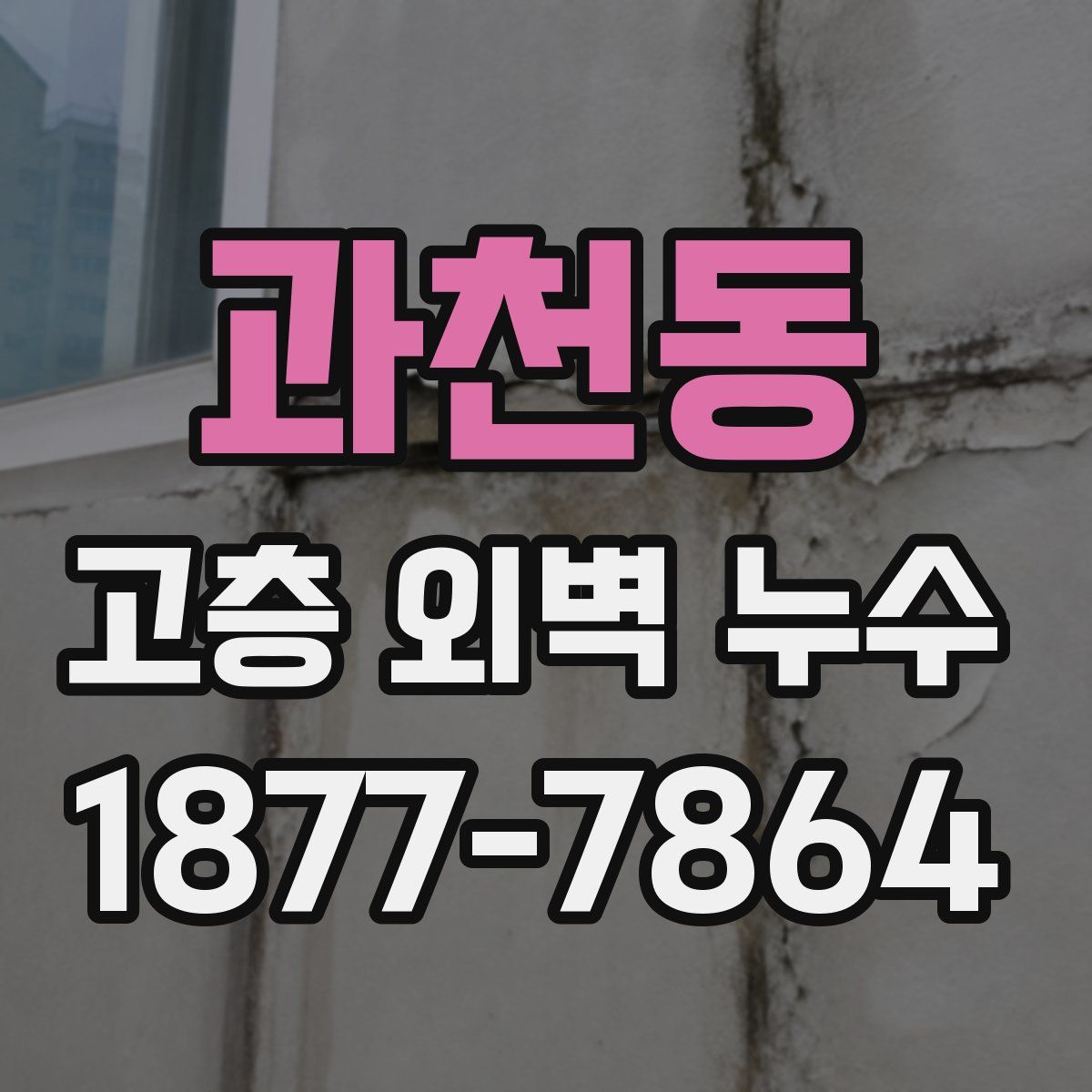 과천동 고층 외벽 누수