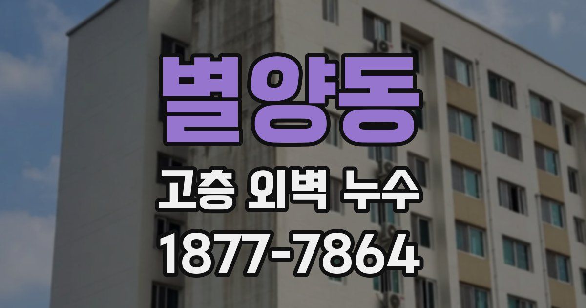 별양동 고층 외벽 누수