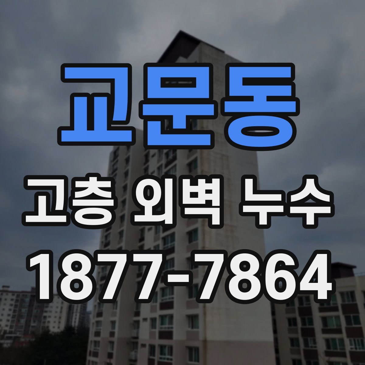 교문동 고층 외벽 누수