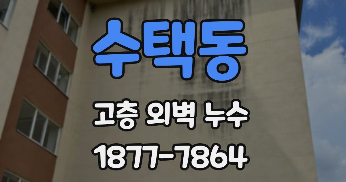 수택동 고층 외벽 누수