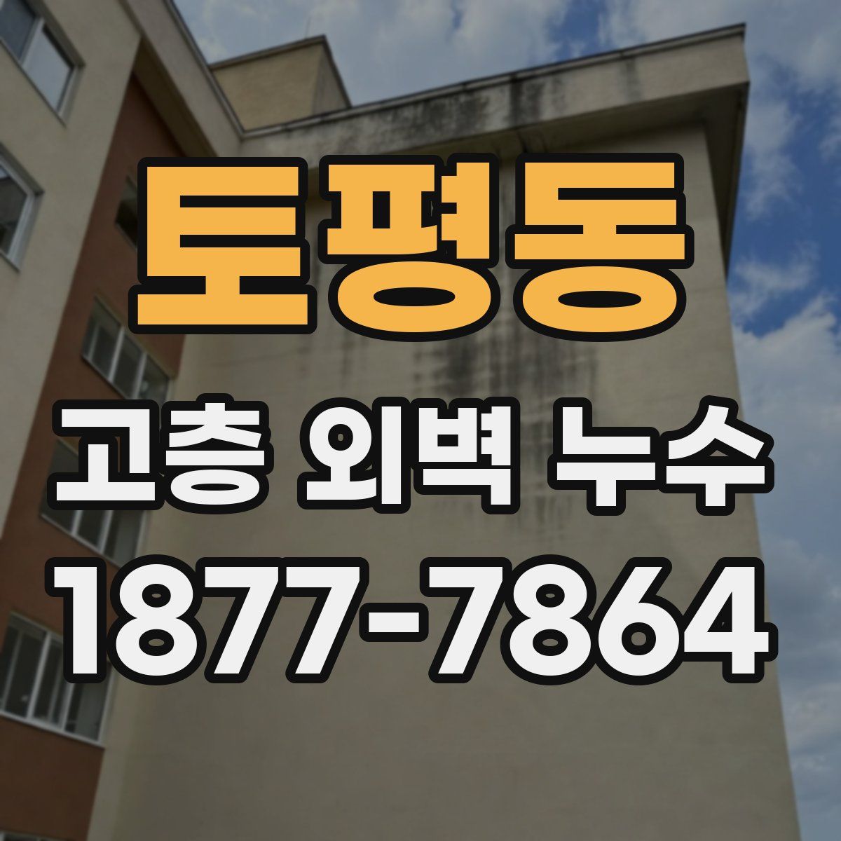 토평동 고층 외벽 누수