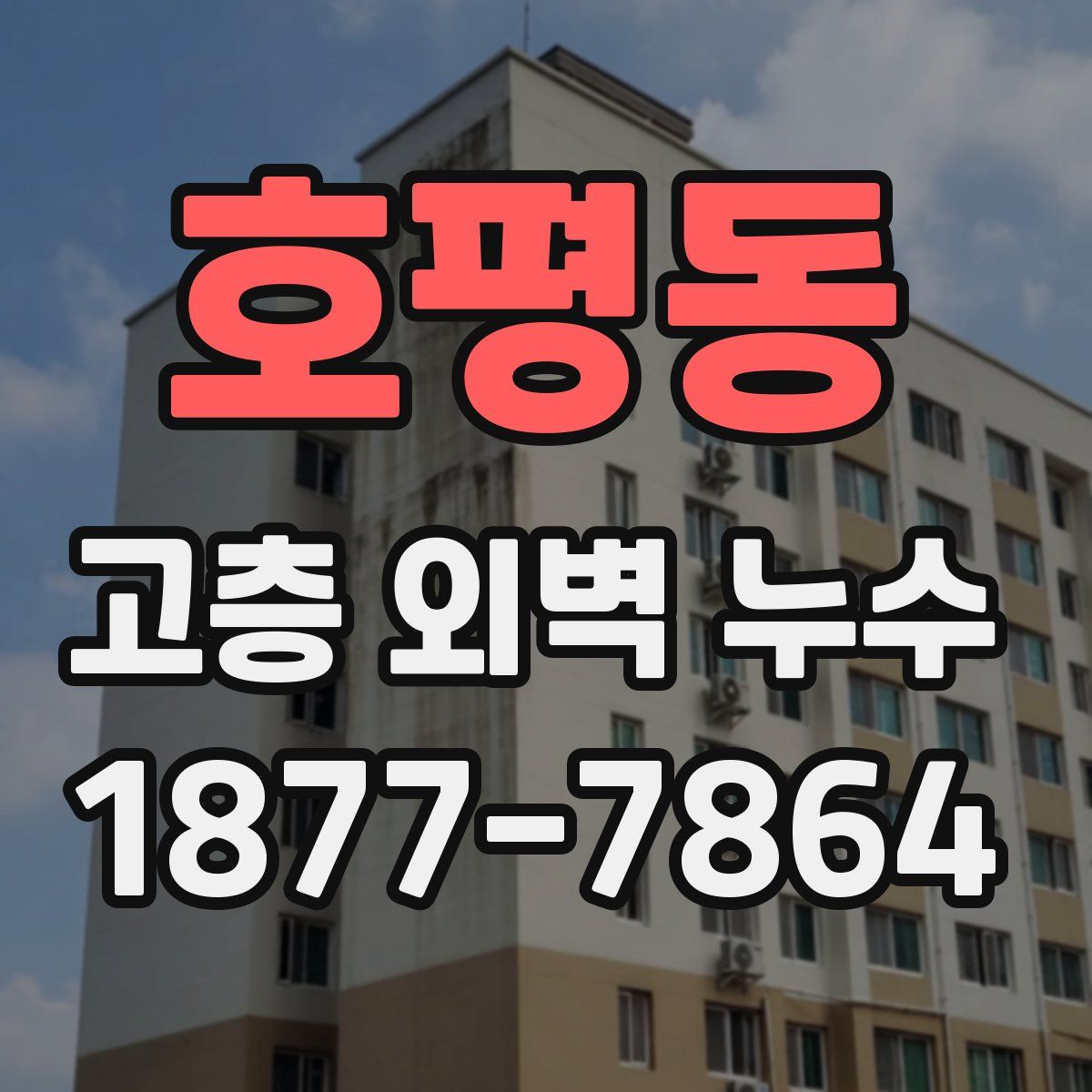 호평동 고층 외벽 누수