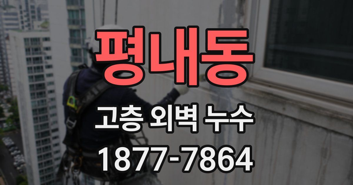 평내동 고층 외벽 누수