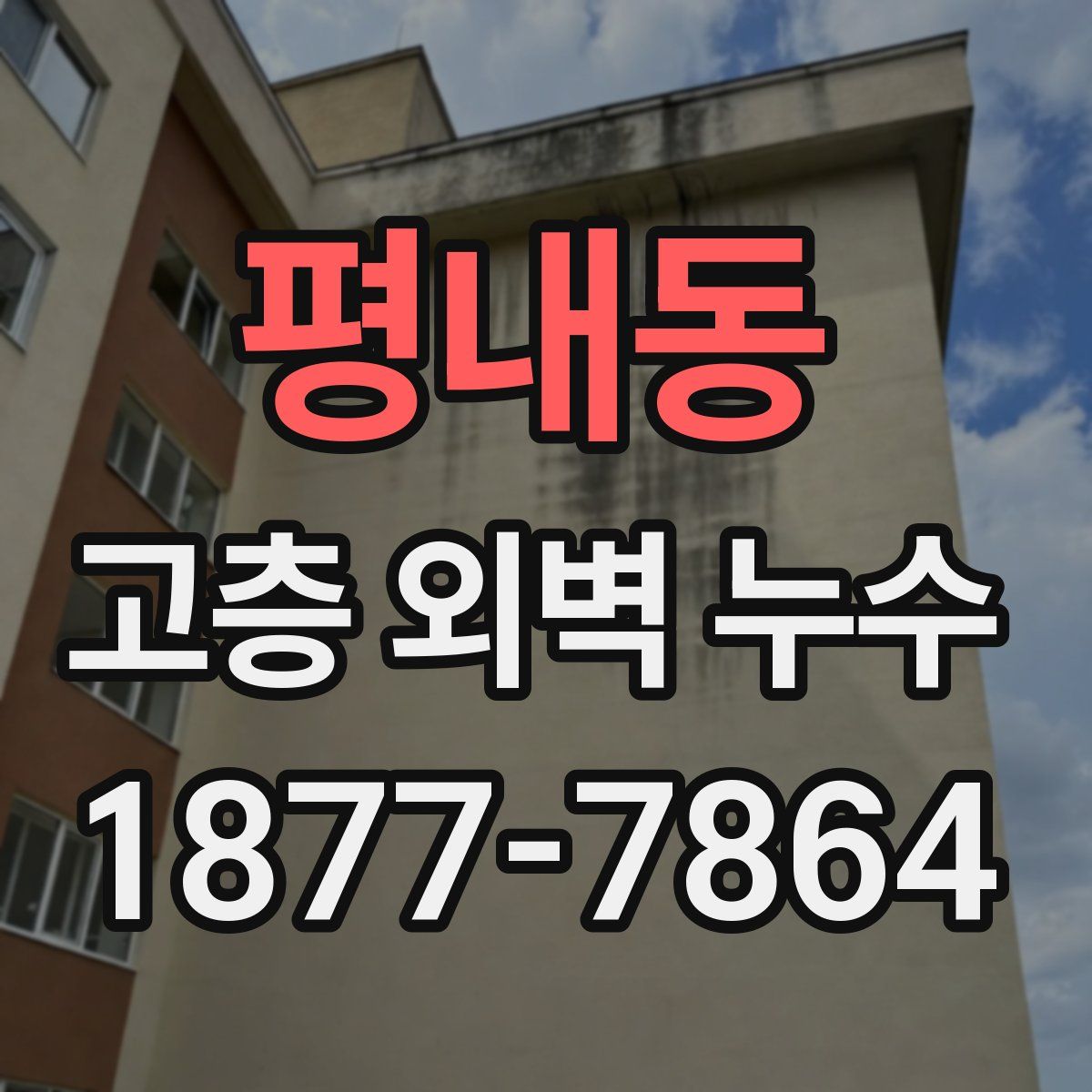 평내동 고층 외벽 누수