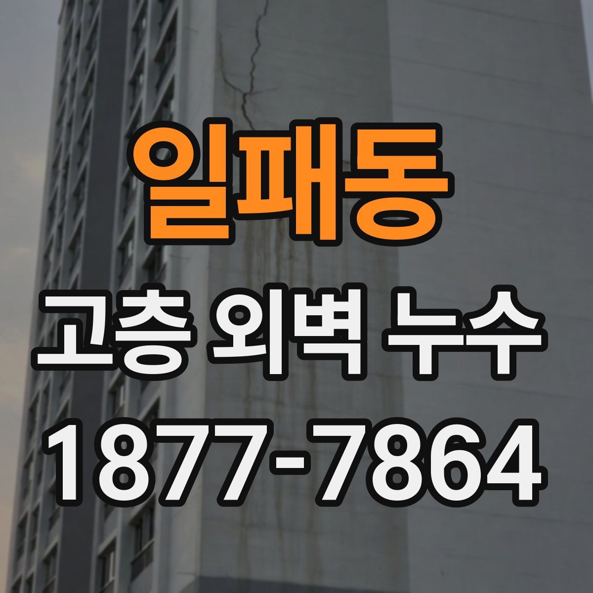 일패동 고층 외벽 누수
