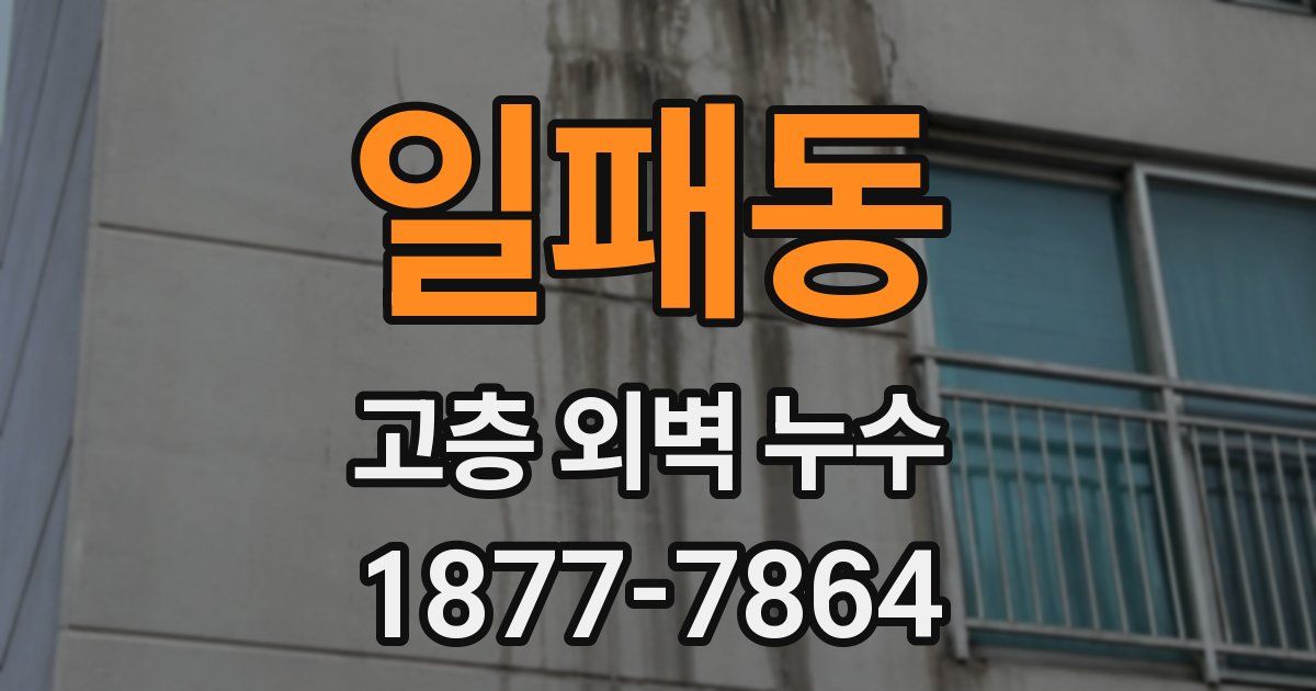 일패동 고층 외벽 누수