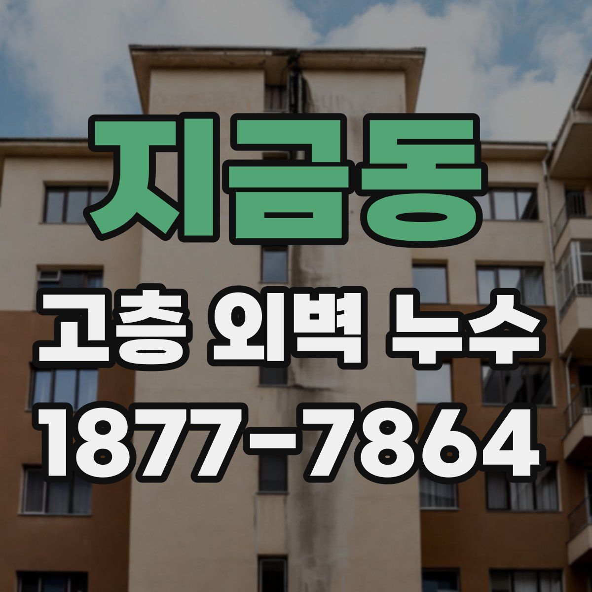 지금동 고층 외벽 누수