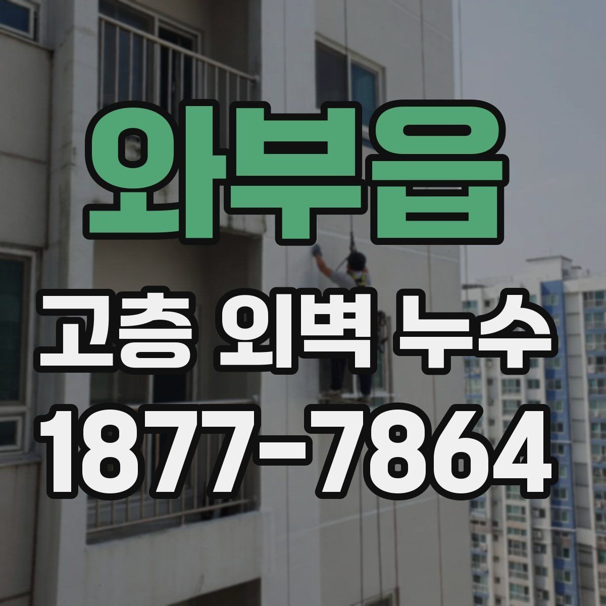 와부읍 고층 외벽 누수 보수 비용을 좌우하는 요소