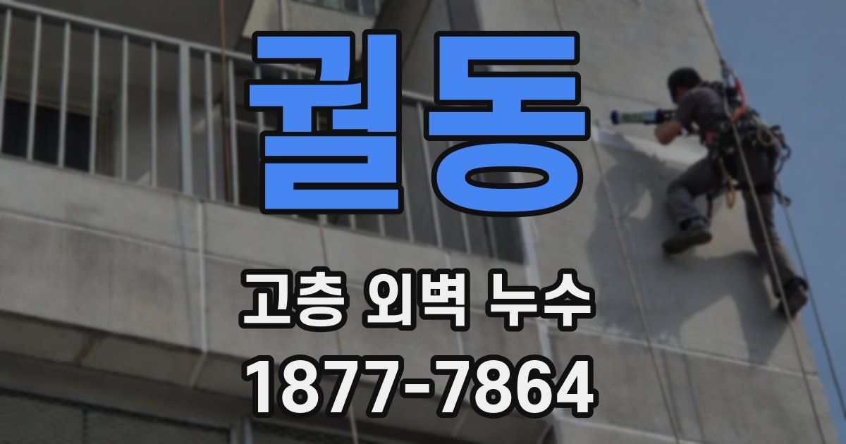 궐동 고층 외벽 누수