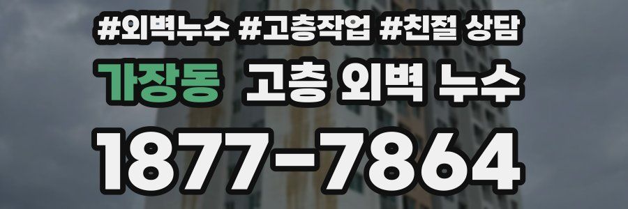 가장동 고층 외벽 누수