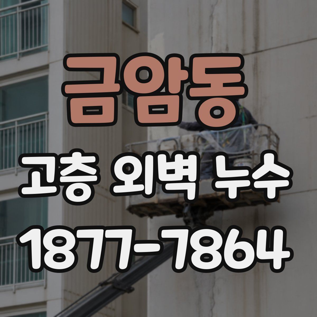 금암동 고층 외벽 누수