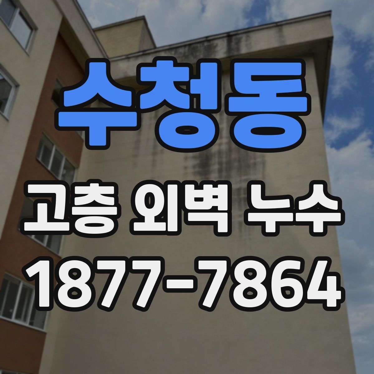 수청동 고층 외벽 누수