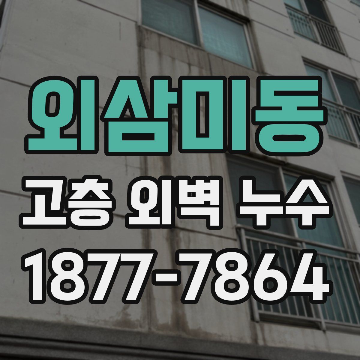 외삼미동 고층 외벽 누수