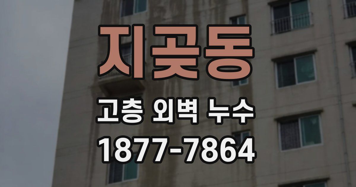 지곶동 고층 외벽 누수