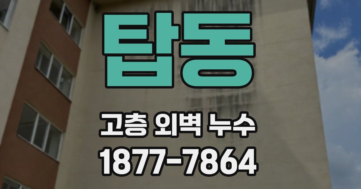 탑동 고층 외벽 누수