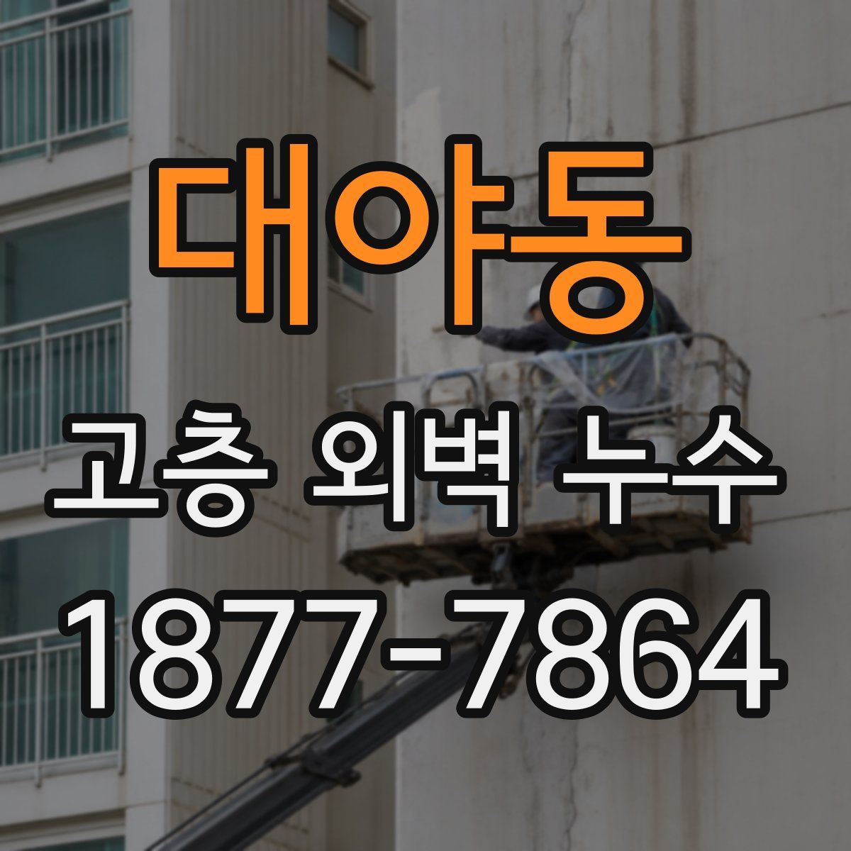 대야동 고층 외벽 누수