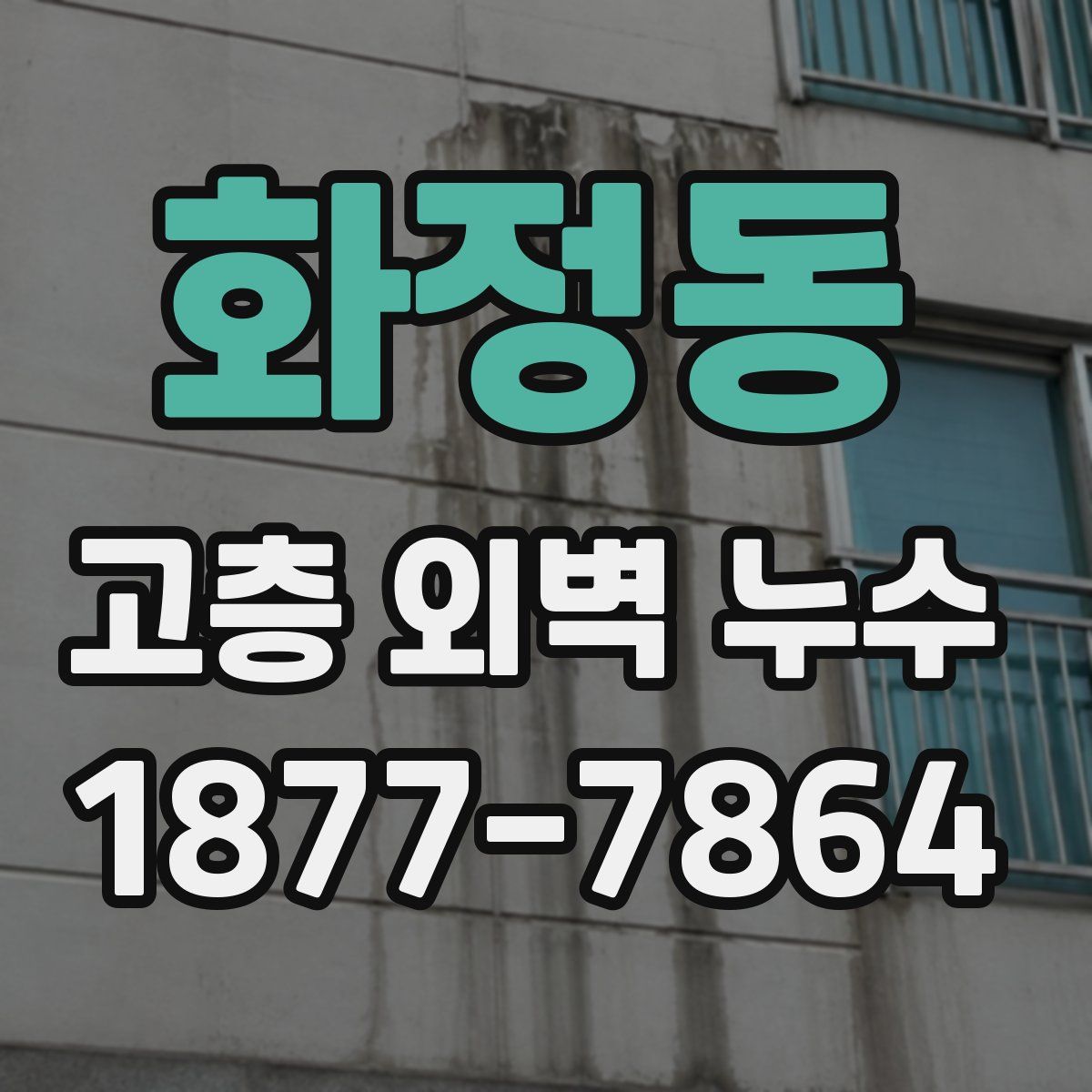 화정동 고층 외벽 누수