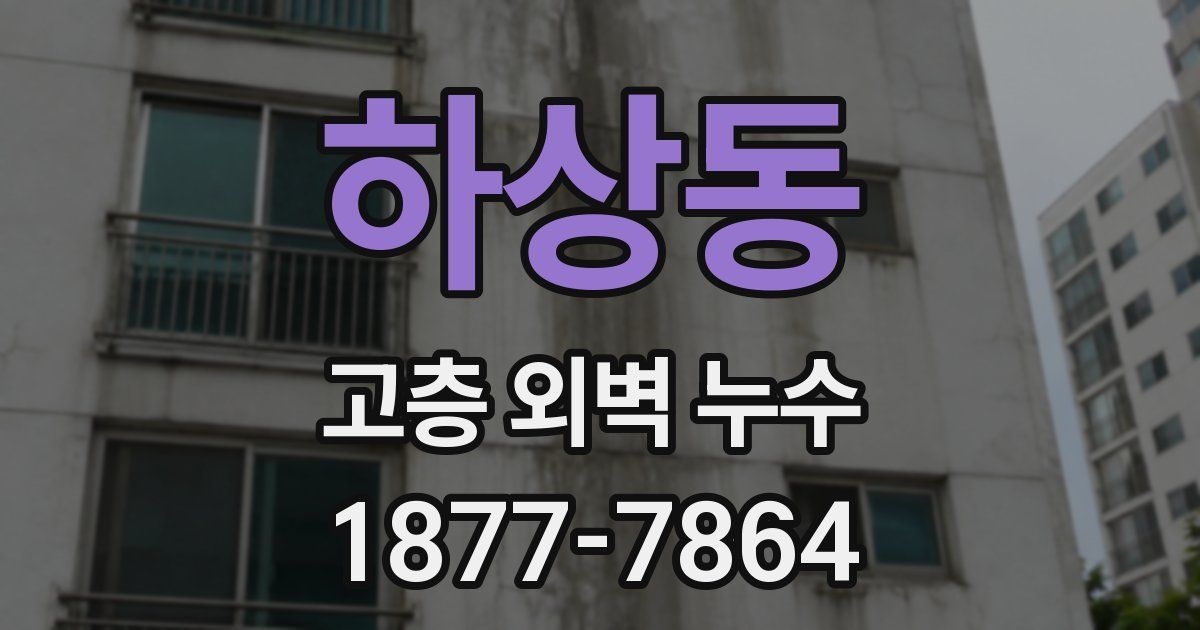 하상동 고층 외벽 누수