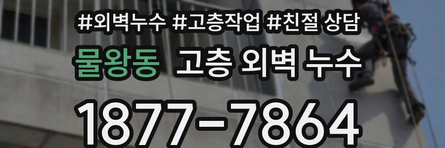 물왕동 고층 외벽 누수