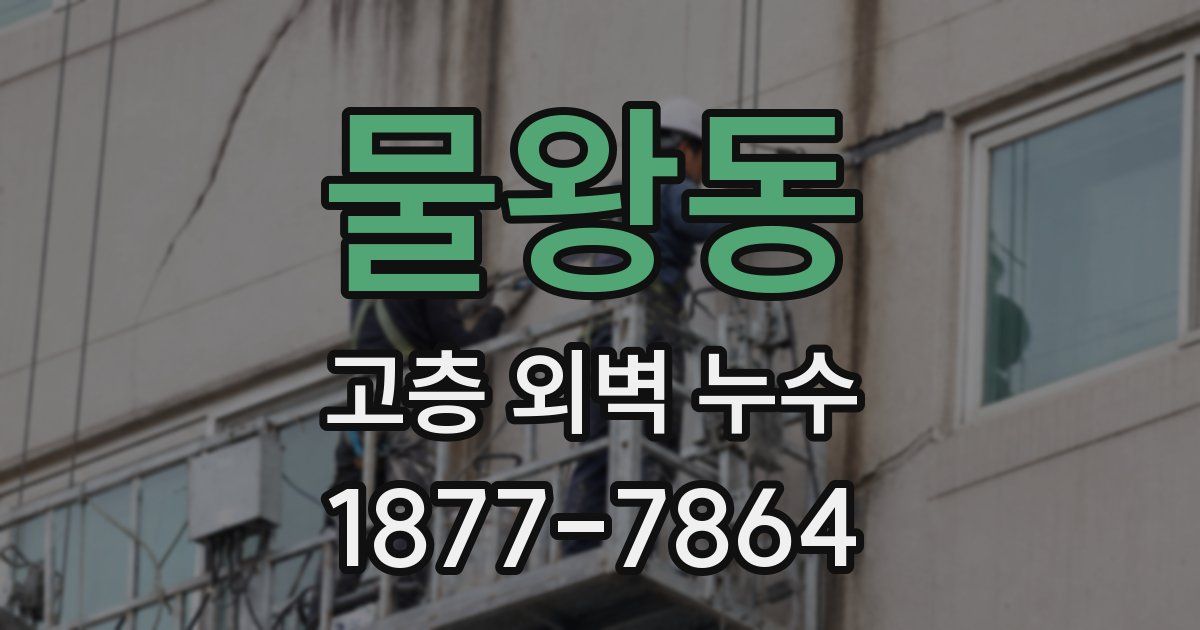 물왕동 고층 외벽 누수