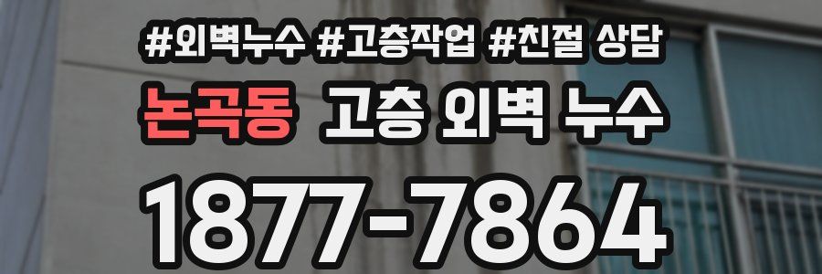 논곡동 고층 외벽 누수