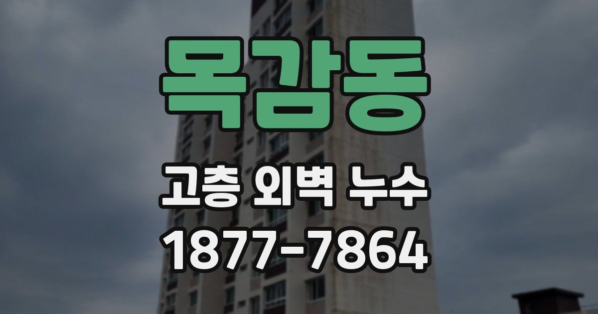 목감동 고층 외벽 누수