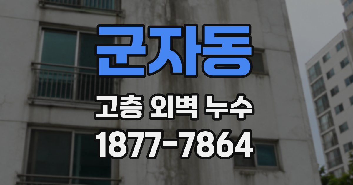 군자동 고층 외벽 누수
